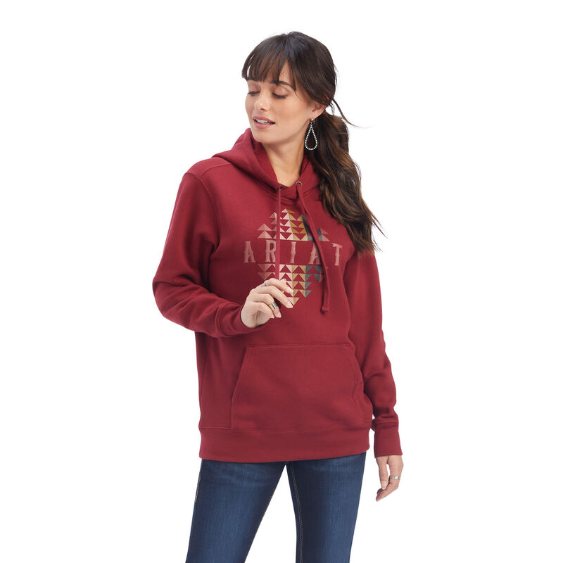 Ariat Hoodie Damen - Real Beartooth Rot ( ZLCUK-6472 )